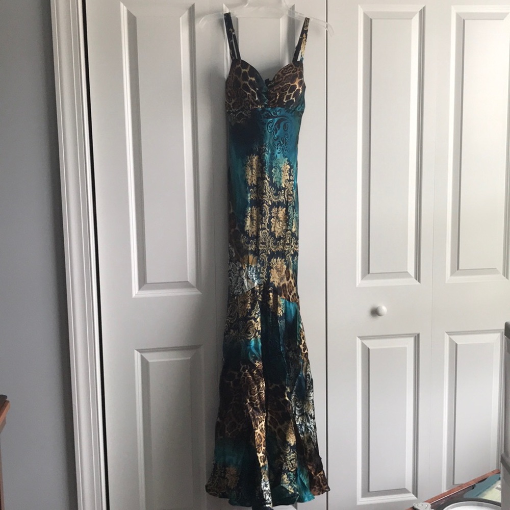 Formal mermaid style spaghetti strap dress